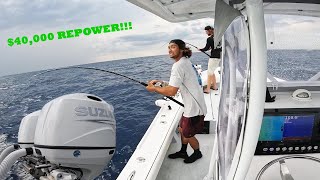 I Fully REPOWERED My BOAT TWIN 200 SUZUKIS  Repower and Fishing [upl. by Aisak]