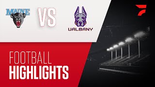 Highlights Maine vs UAlbany  CAA Football 2024 [upl. by Ardiekal]