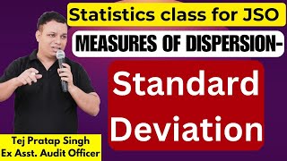 Statistics Class for JSO  Standard Deviation  Fullscore  Tej Pratap Sir [upl. by Ikcin]