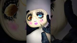 The Great Pumpkin Makeover 🎃💄 pidgindoll carvingpumpkin jackolantern halloween dolls doll [upl. by Ardnuassak352]