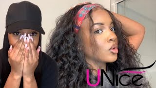 IM SHOOK HAT WIG amp HEADBAND WIG REVIEW ft Unice Hair [upl. by Novart]