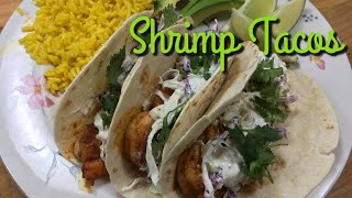 Shrimp Tacos  Shrimp Taco Recipe [upl. by Elroy]