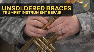 Unsoldered Braces Trumpet Instrument Repair [upl. by Nytsirc]