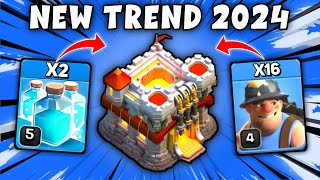 TH11 Miner  Clone Spell Attack Strategy  Best Th11 War Attack Strategy 2024 Clash of Clans [upl. by Aicella]