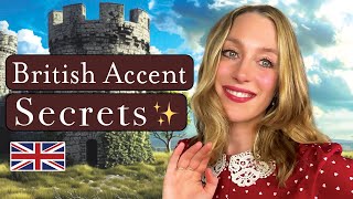 British Accent Secrets 🤫  Sound more British 🇬🇧  British English 🫖 [upl. by Airyt]