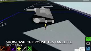 Roblox showcase The Polish TKS Tankette [upl. by Jeana]