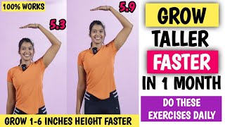 Grow Taller Fast In 1 Month  Boost Height With These Effective stretching Exercises  growtaller [upl. by Anaderol]