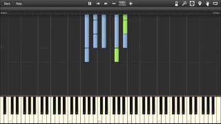 Adventure Time  All Gummed up Inside  Piano tutorial Synthesia [upl. by Kit334]