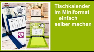 MiniTischkalender basteln [upl. by Lua]