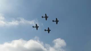 T6SNJ Texan Formation Part 3 2024 Warbirds Over The Beach [upl. by Llatsyrc]