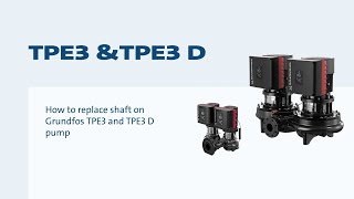 Expert pump maintenance Shaft replacement on Grundfos TPE pump [upl. by Rowney]