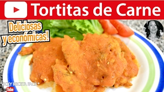 CÓMO HACER TORTITAS DE CARNE  Vicky Receta Facil [upl. by Yeldoow]