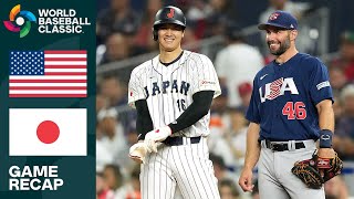 United States vs Japan Game Highlights  2023 World Baseball Classic Final [upl. by Stuppy456]