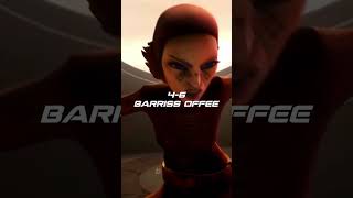 Asajj Ventress vs Barriss Offee Star Wars [upl. by Araek]