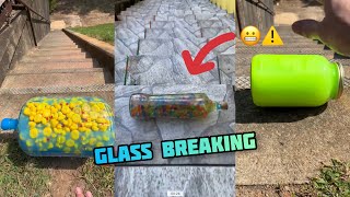 Crushing Crunchy amp Soft Things  Breaking glass bottles ⚠️😬 Compilation asmr 05 satisfying [upl. by Kilgore]