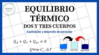 Equilibrio Térmico de DOS y TRES CUERPOS  Ejercicios Resueltos [upl. by Siravaj]