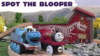 Thomas The Train Wooden Railway Spot The Blooper Fun Game [upl. by Noy]