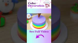 Pop It Rainbow Melting Cake cake shorts [upl. by Enilemme]