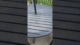 My Review  Outdoor Patio Table and Chairs Set [upl. by Attenahs172]