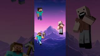 Minecraft Steve and Herobrine vs All minecraft shorts comparison [upl. by Ideih34]