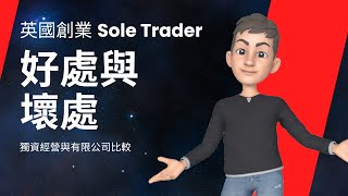 英國 Sole Trader 1：成為Sole Trader的好處和壞處  英國創業 [upl. by Ashli103]