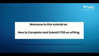 How to Complete and Submit IT3D on eFiling [upl. by Charla]