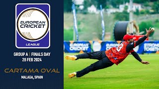 🔴 European Cricket League 2024  Group A Finals Day  Cartama Oval Malaga Spain  Live Cricket [upl. by Rockwell]