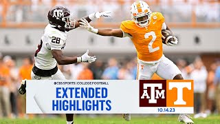 Texas AampM at No 19 Tennessee Extended Highlights I CBS Sports [upl. by Twedy]