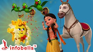 Agdum bagdum ghoda dum saaje  Bengali Rhymes amp Cartoons  Infobells [upl. by Ballou524]