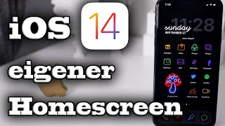 iOS 14 Homescreen personalisieren OHNE Kurzbefehle  App Icons ohne Animation erstellen  Widgets [upl. by Joao]