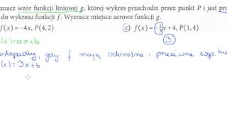 Funkcja liniowa  Teraz matura  Nowa Era [upl. by Pachston]