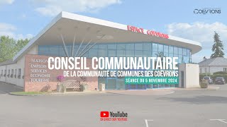 Conseil communautaire du 5 novembre 2024 [upl. by Adnicaj227]