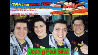 Jean y Paul Silva hijos del gran Ricardo Silva  cantante del Opening Num 1 de DBZ firmándonos [upl. by Kcod]