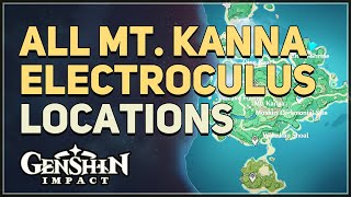 All Mt Kanna Electroculus Locations Genshin Impact [upl. by Maccarthy]