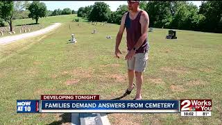 Families outraged over cemetery vandalism [upl. by Yliak]