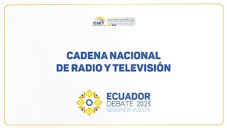 ECUADOR DEBATE 2023 SEGUNDA VUELTA  DEBATE PRESIDENCIAL [upl. by Azyl]