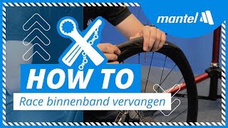 BINNENBAND VERVANGEN van je RACEFIETS Mantel Howto [upl. by Abe378]