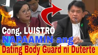 CONG LUISTRO NAPAAMIN ANG DATING PULIS NA BODY GUARD NI DUTERTE DAHIL SA GALING MAGTANONG [upl. by Okika237]