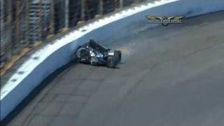 Alex Tagliani crashes in Turn 2  Indy 500 2009 [upl. by Aihsena]