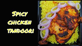 Half chicken tandoori  Spicy chicken tandoori  Easy chicken tandoori recipe in oven [upl. by Panter]