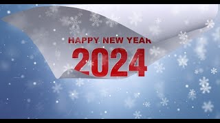 Happy New Year 2024 Wishes Card  Motion Graphics template  Envato elements [upl. by Ocirnor]