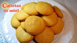 Galletas de miel MUY FACILES sin amasar [upl. by Anirual62]