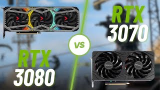 RTX 3080 vs RTX 3070  Batalhas de GPU [upl. by Trenton]