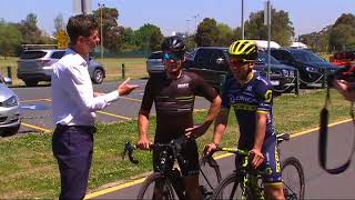 Robbie McEwen Vs Caleb Ewan [upl. by Novahs]