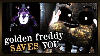 Golden Freddy SAVES YOU From Shadow Freddy amp Afton FNAF 2 Reimagined Night 6 [upl. by Darom103]