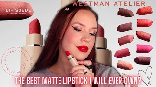 Swatching Westman Atelier Lip Suede Lipsticks [upl. by Drews897]