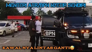 Menteri ATRBPN aja Setir Sendiri Masa Kawal Nya Lintas Ganti [upl. by Nigen974]