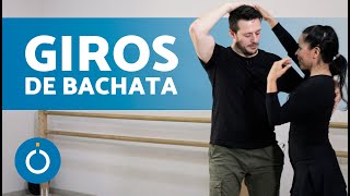 Giros BÁSICOS de BACHATA en Pareja 💫 Como Hacer Giros en Bachata [upl. by Nyliac]