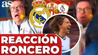 RONCERO y la LOCURA con el GOLAZO de Luka MODRIC  REAL MADRID 1  SEVILLA 0 [upl. by Cardinal136]