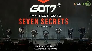 Eng Sub 190908 LIVE AIS PLAY GOT7 FAN FEST 2019 SEVEN SECRETS IN BANGKOK [upl. by Mezoff]